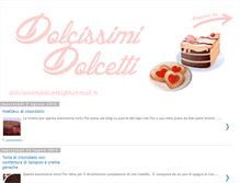 Tablet Screenshot of dolcissimidolcetti.com